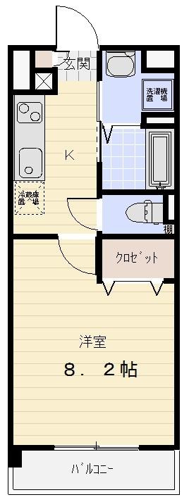ブルースカイマンションＸの間取り