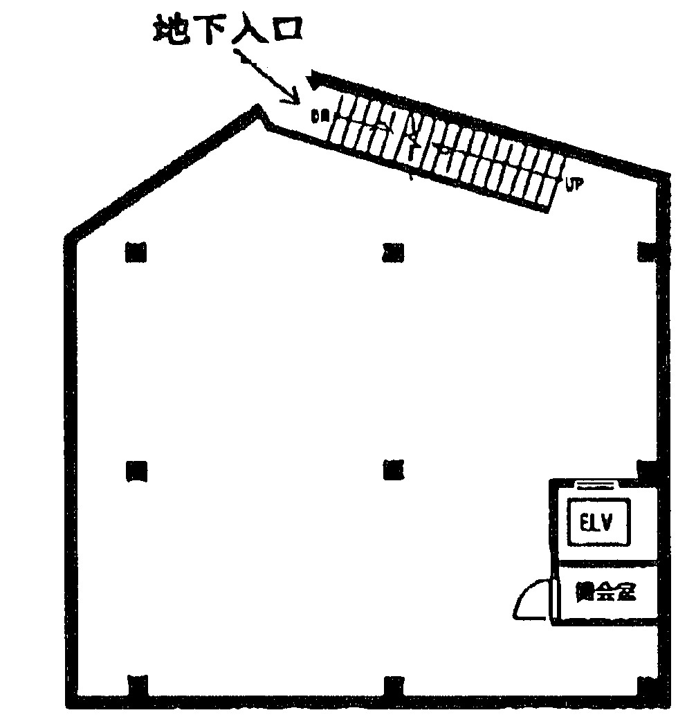 新宿区西新宿７丁目の店舗事務所の間取り
