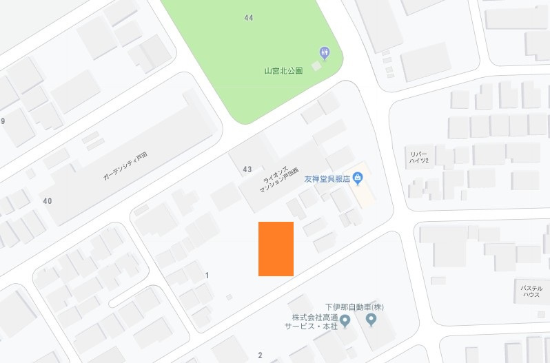 山宮北駐車場の地図