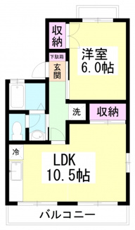 【間取り】 | コーポ小倉