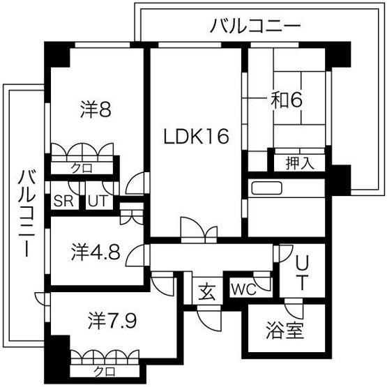 【間取り】 | エレガンス大濠