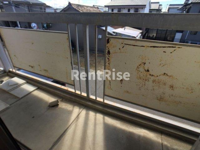 第二コーポ犬飼のバルコニー