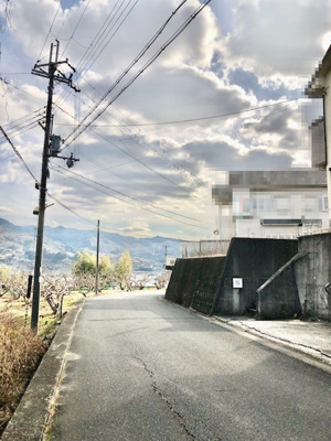 【前面道路含む現地写真】 | 橋本市市脇　売地 | 東側は幅員約4.2ｍの公道に面しています。現地で陽当りを確認したい！周辺環境を確認したい！など、些細なことでもお気軽にご相談くださいませ♪（2022年2月19日撮影）