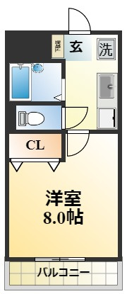 シャトーMUKUNOKIの間取り