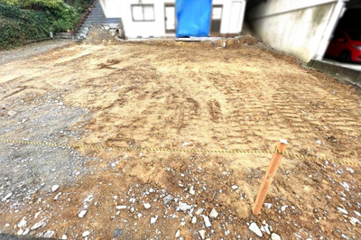 【外観】 | 城陽市寺田大谷　新築戸建 | 【周辺情報】広々とした児童公園《芝ヶ原第8公園》が徒歩2分以内にありお子様は大喜び！親御様も安心ですね。