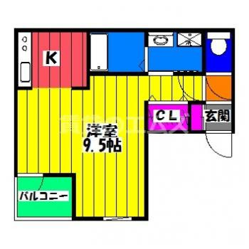 【間取り】 | パームヴィラ笹原Ⅱ | パームヴィラ笹原Ⅱの間取り