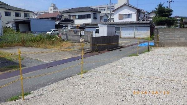 和歌山市松江北７丁目　土地の前面道路含む現地写真