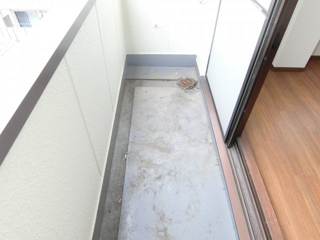 アプティ2番館のバルコニー