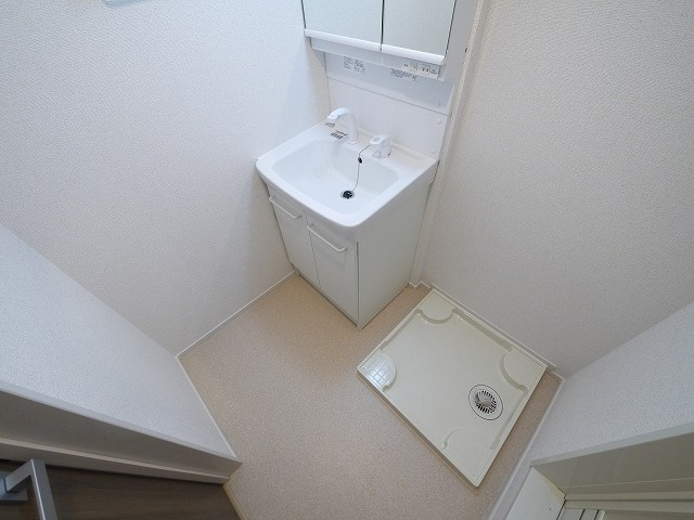 Ｋ－３．四条大路の洗面所|コンパクトで使いやすい洗面所