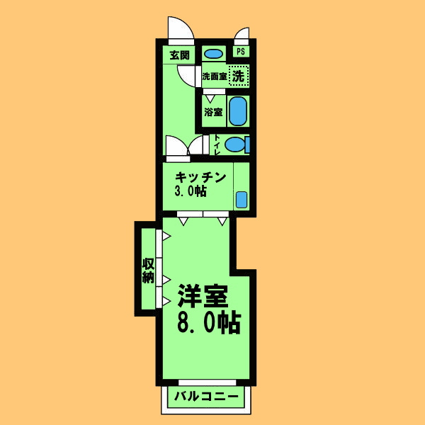 グランデ城西の間取り