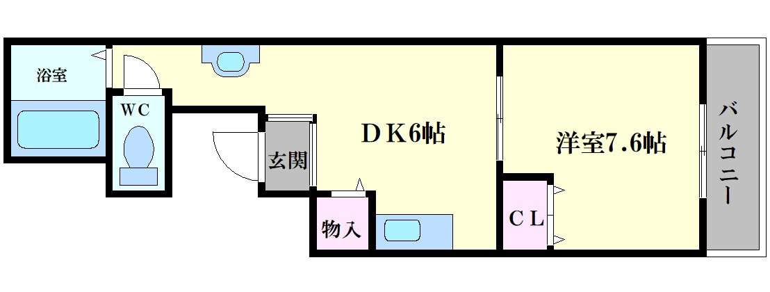 ソレイユ谷町の間取り