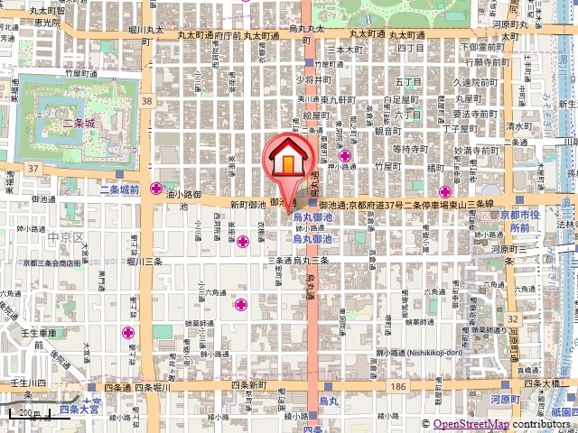 エステムコート京都烏丸Ⅱの地図