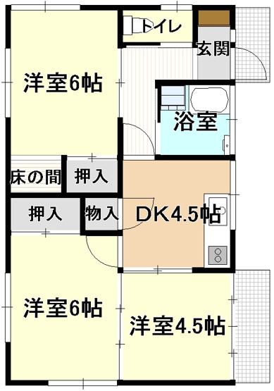 【間取り】 | 藤村貸家 | 間取りです