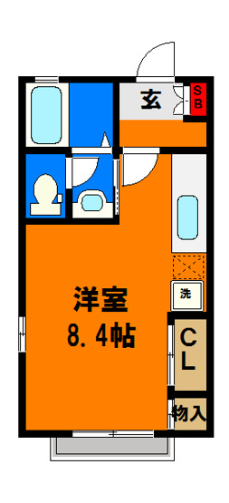 【間取り】 | アルファクレス | アルファクレス　広い洋室と広い収納が自慢のお部屋です♪