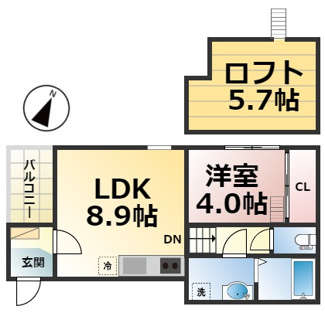 【間取り】 | プライム二番コート