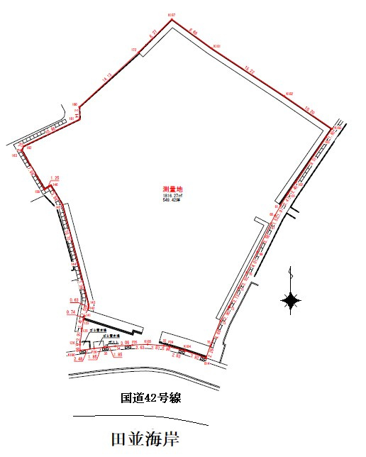 串本町田並店舗用地の間取り