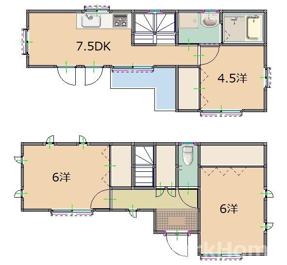 高知市神田　土地の参考プラン|参考プランです