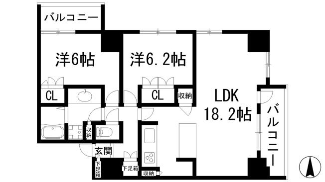【間取り】 | ファミール宝塚グランスイートタワー