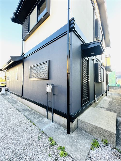 小郡市三沢　戸建ての前面道路含む現地写真