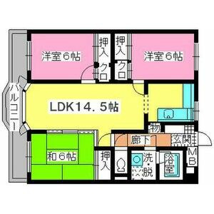 【間取り】 | ローヤルマンション野間2