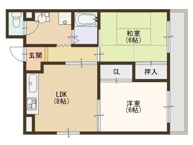 【間取り】 | パークメゾン中加賀屋