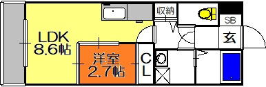 【間取り】 | ブラウンシュガーレジデンス