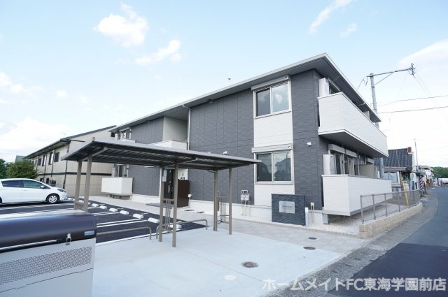 熊本市北区清水新地３丁目のアパートの外観