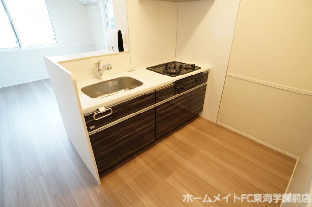 熊本市北区清水新地３丁目のアパートのキッチン