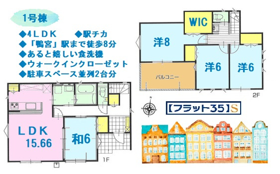 小田原市鴨宮 新築戸建 全１棟 鴨宮駅 フローリング ｔｖモニタ付インターホン ウォークインクロゼット ベタ基礎 キッチンに窓 浴槽 トイレ２ヶ所 浴室乾燥機 バルコニー ユニットバス 押入 ３口以上コンロ ノンホルムアルデヒド 平塚の一戸建て マンション 土地なら