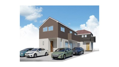 【外観パース】 | 昭島市拝島町２丁目　新築戸建　A号棟