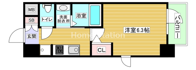 【間取り】 | ジオエント福島野田