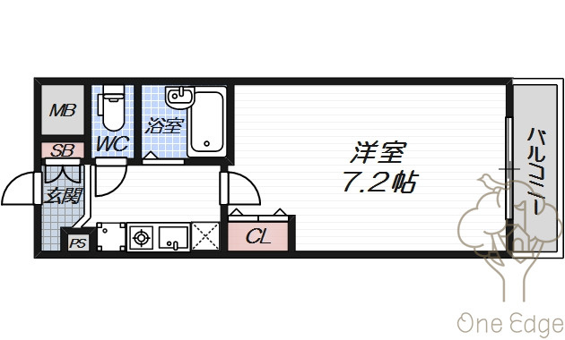 ラナップスクエア南森町の間取り