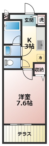 【間取り】 | フジパレスアサヒ