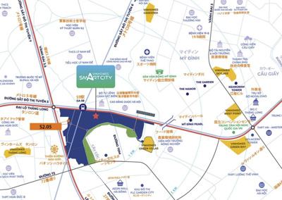 【地図】 | 【ベトナム】スマートシティー１８か月家賃保証・家具付き