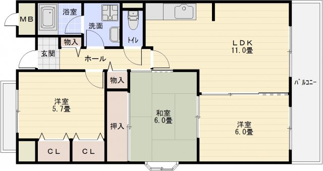 メゾンマルソーの間取り