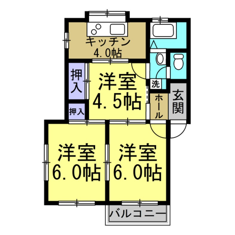 コーポ小西の間取り