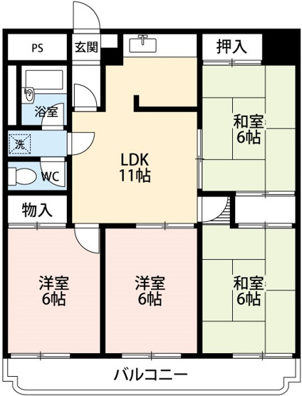 【間取り】 | トウカイハイツ
