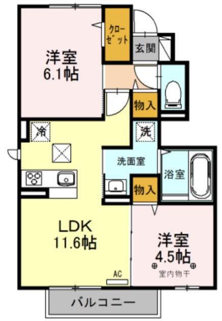 コンフォールの間取り