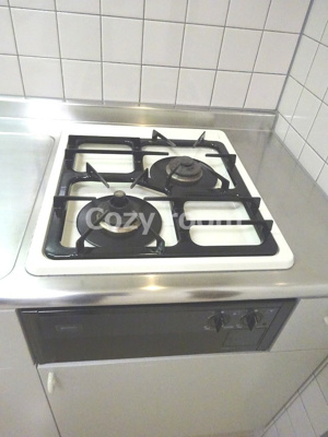 【キッチン】 | フェリーチェ江坂マンション | 2口ガスコンロです