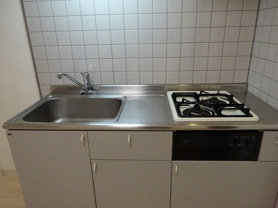 【キッチン】 | フェリーチェ江坂マンション | ２口ガスコンロでお料理しやすいキッチンです