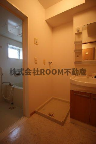 ニュウジーコート都城Ⅱの洗面所|広い洗面スペース