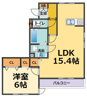 【間取り】 | プランドール甲子園口