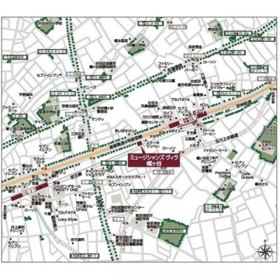 【地図】 | ミュージシャンズヴィラ幡ヶ谷 | コムハウジングにおまかせください！０３－３３７６－４６９４