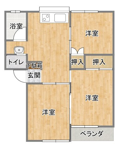 小宅コーポの間取り