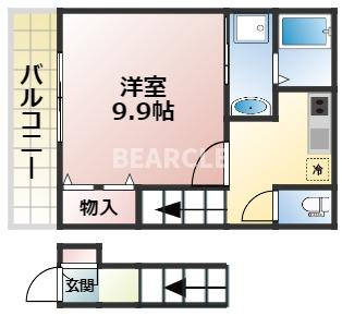 【間取り】 | エステイトE桂川B棟