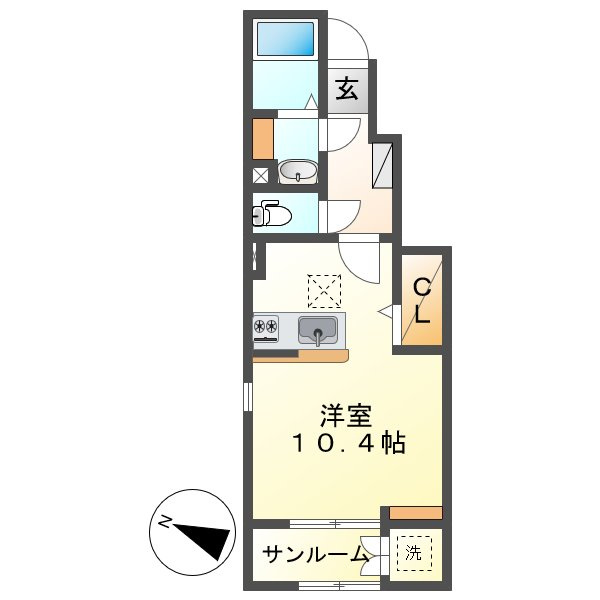 ルナⅤの間取り
