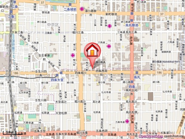 Artdevivre四条（アールドヴィーヴル四条）の地図