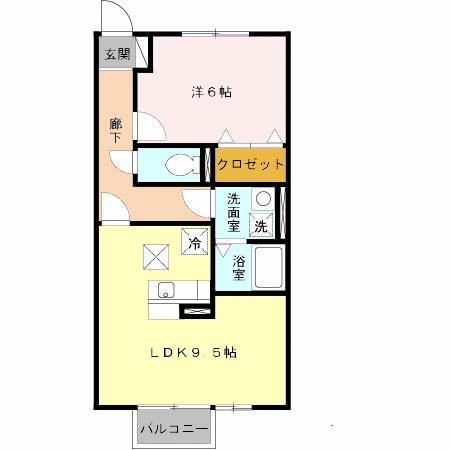 クレールヒルズの間取り