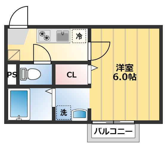クオリティア霞ヶ関の間取り