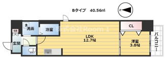 【間取り】 | ラクラス堺筋本町（旧フォーリアライズ堺筋本町